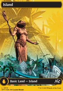 Island [ #0513 Full Art First Place Foil ] (DFT-C)