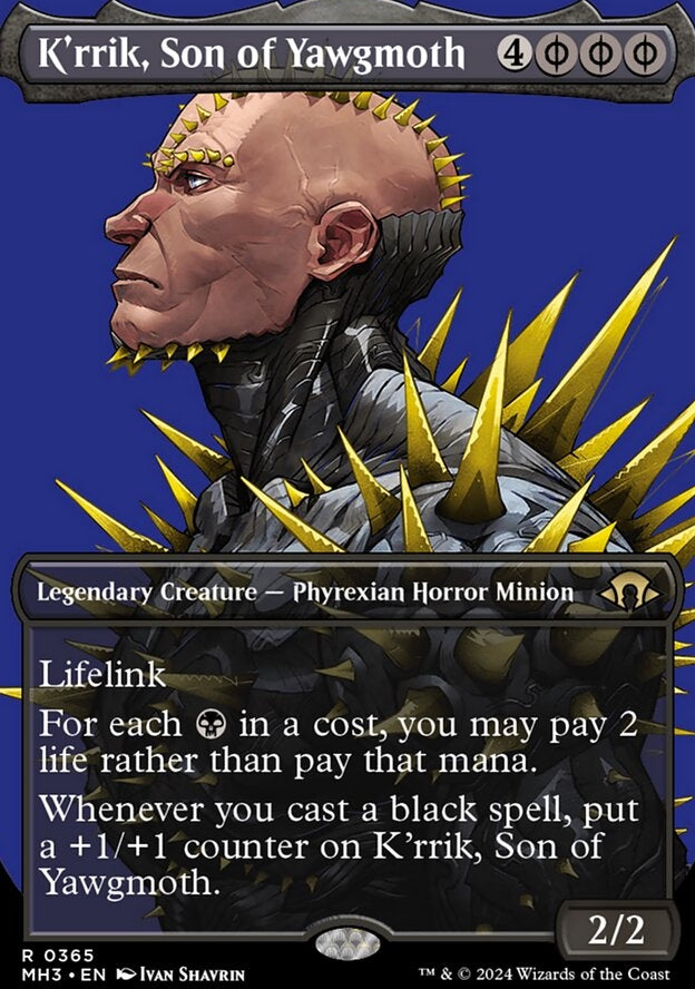 K'rrik, Son of Yawgmoth [#0365 Borderless] (MH3-R)