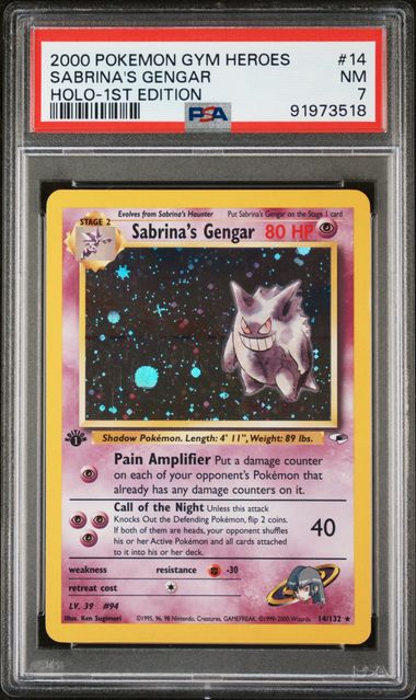 Sabrina's Gengar 14/132 Holo 1st Edition - PSA Graded 7