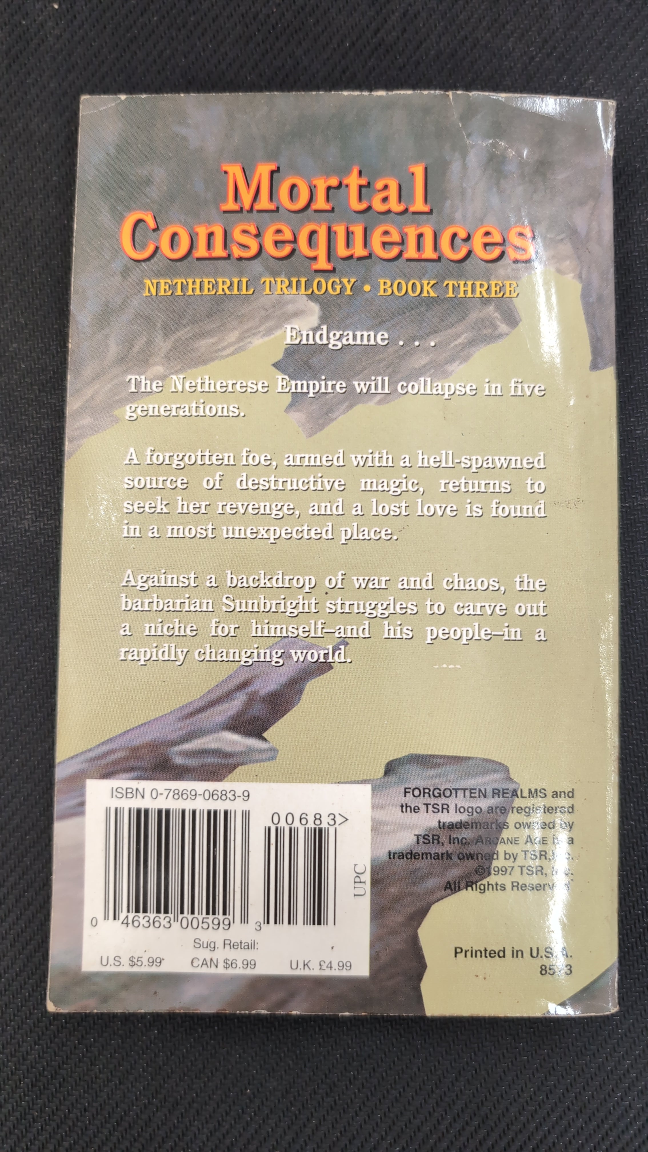 Forgotten Realms: Mortal Consequences - Arcane Age [ Paperback ] (USED)