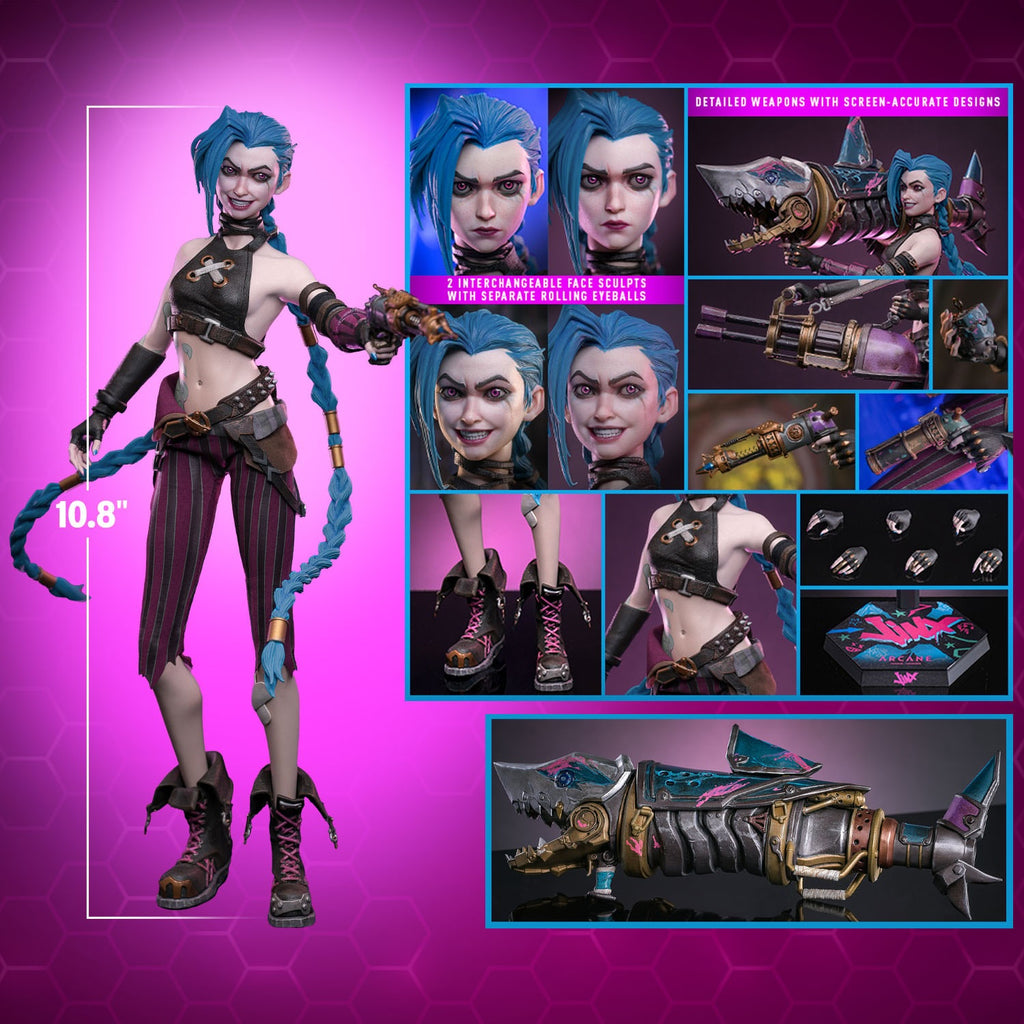 Jinx Club Hot Toys: Arcane League of Legends - Jinx Sixth Scale Figure