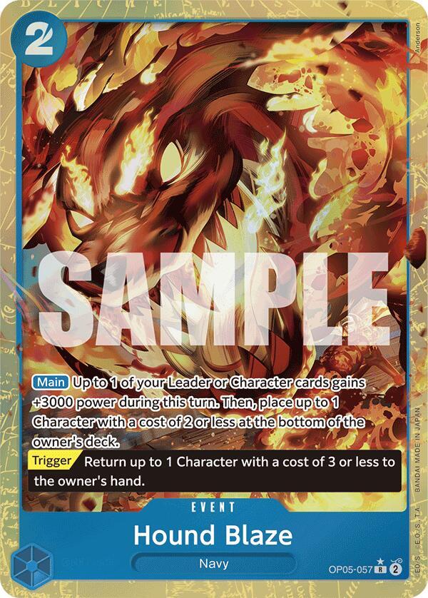 Hound Blaze (Alternate Art) - (OP05-057) R - Near Mint