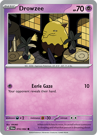 Drowzee - 016/064 (SFA) Common - Near Mint