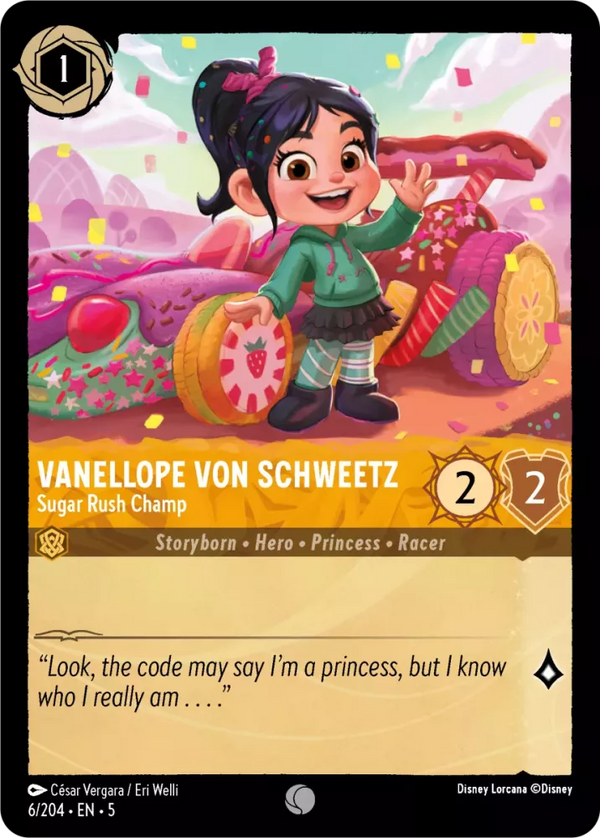 Vanellope von Schweetz - Sugar Rush Champ (Shimmering Skies 006/204) Common - Near Mint