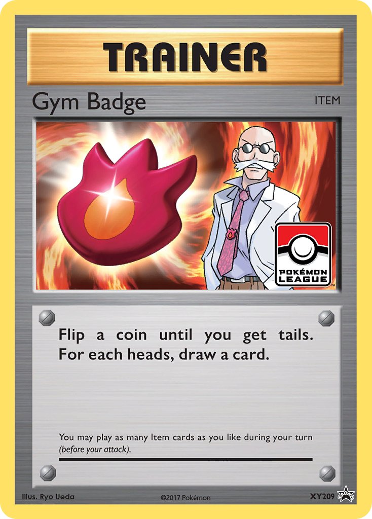 Gym Badge (Blaine) - XY209 (XY:PR) Promo - Near Mint Holofoil