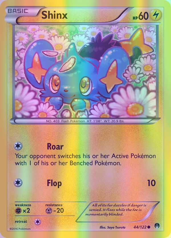 Shinx - 044/122 (BKP) Common - Near Mint Reverse Holofoil