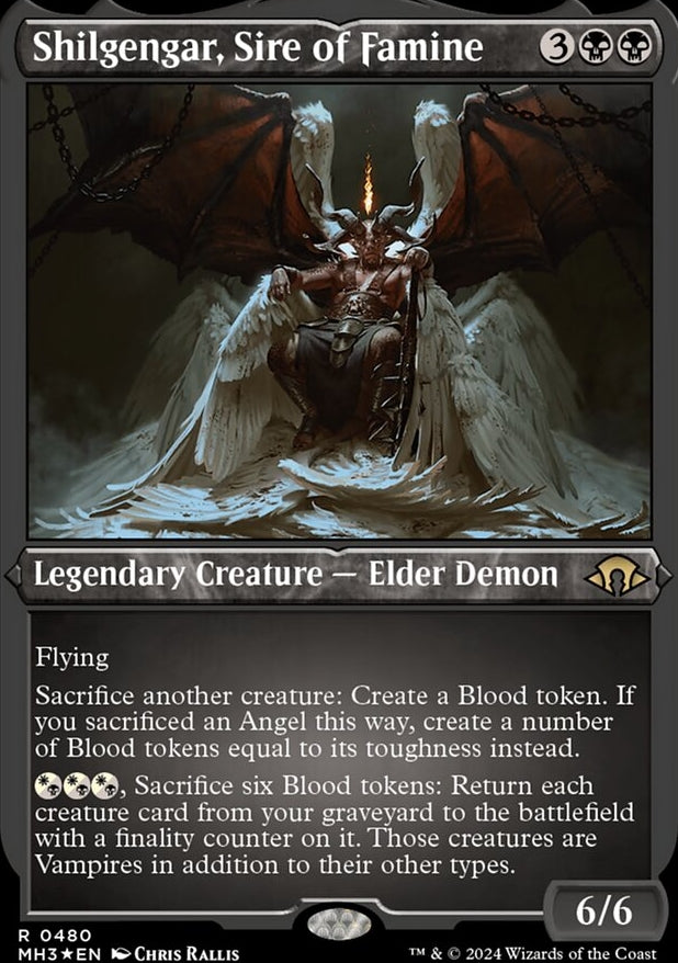 Shilgengar, Sire of Famine [#0480 Etched Foil] (MH3-R)