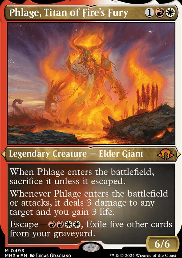 Phlage, Titan of Fire's Fury [#0493 Etched Foil] (MH3-M)