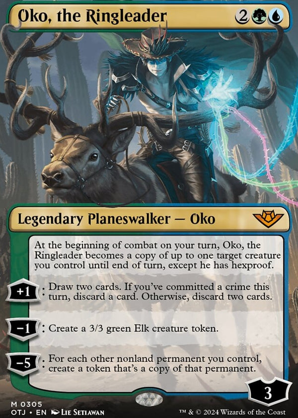 Oko, the Ringleader [#0305 Borderless] (OTJ-M-FOIL)