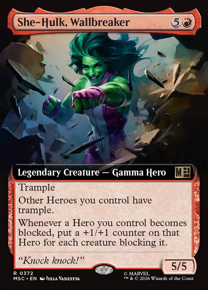 She-Hulk, Wallbreaker [ #0372 Extended Art ] (MSC-R)