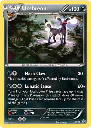 Umbreon - XY96 (XY:PR) Promo - Damaged Holofoil