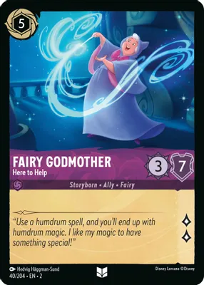 Fairy Godmother - Here to Help (Rise of the Floodborn 40/204) Uncommon - Near Mint