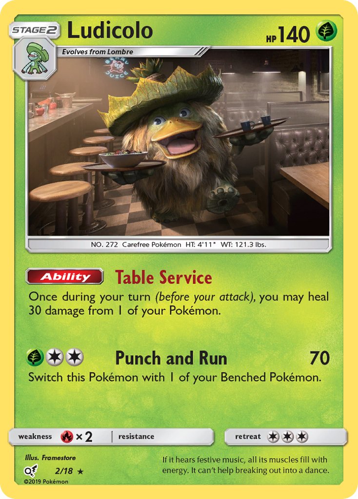 Ludicolo - 02/18 (DEP) Rare - Near Mint Holofoil