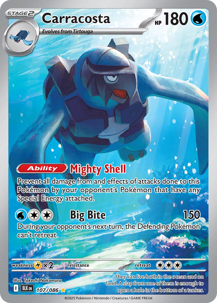 Carracosta - 107/086 (BLK) Illustration Rare