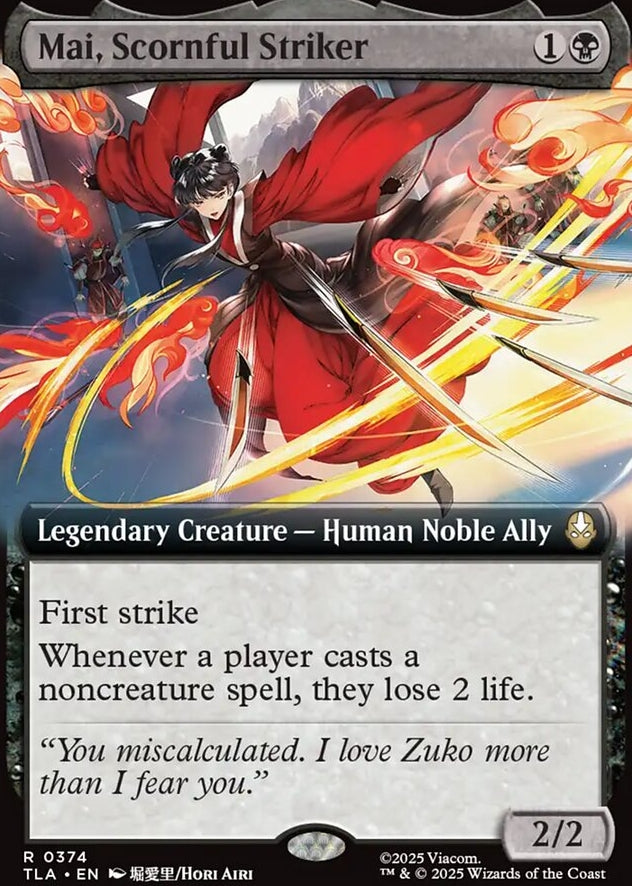 Mai, Scornful Striker [ #0374 Extended Art ] (TLA-R)