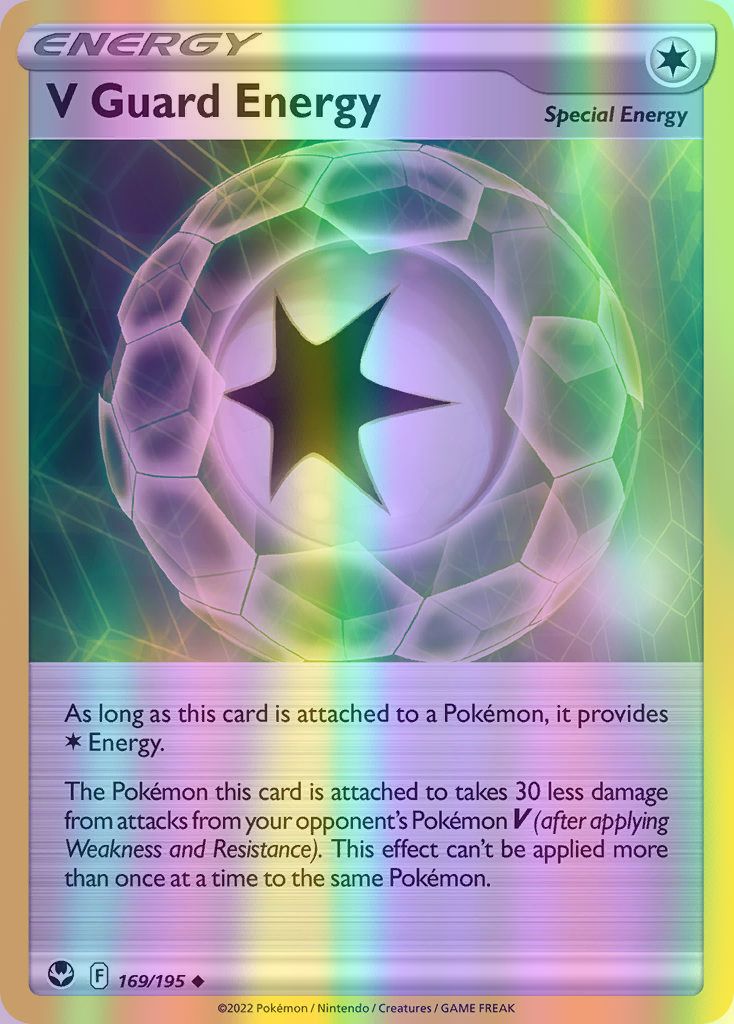 V Guard Energy - 169/195 (SWSH12) Uncommon - Near Mint Reverse Holofoil