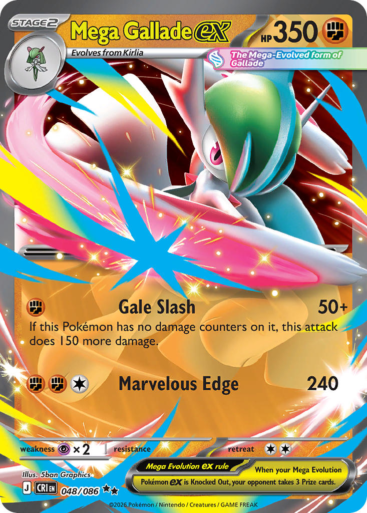 Mega Gallade ex - 048/086 (CRI) Double Rare