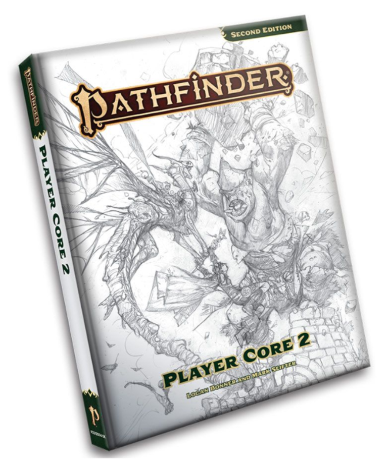 Pathfinder 2nd Edition RPG: Sketch Cover - Player Core 2