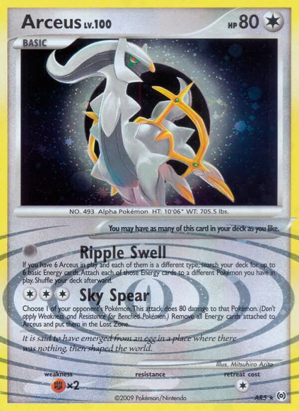 Arceus (AR5) Heavy Play