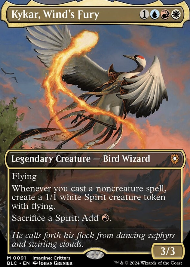 Kykar, Wind's Fury [#0091 Borderless] (BLC-M-FOIL)