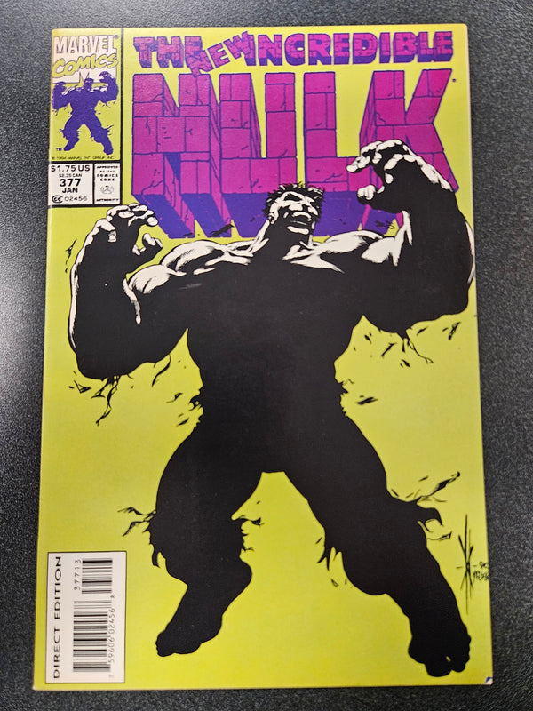 Incredible Hulk (1968 Series) #377 (7.0) 1st Professor Hulk and Guilt Hulk 3rd Print