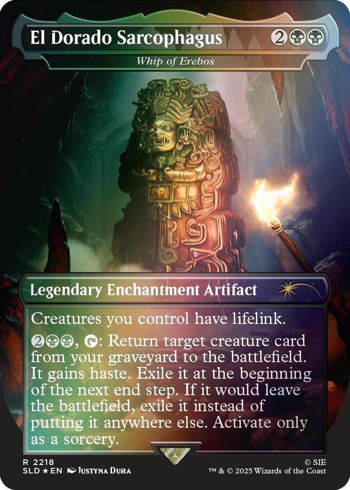 El Dorado Sarcophagus (Whip of Erebos) [ #2218 ] (SLD-R-FOIL)