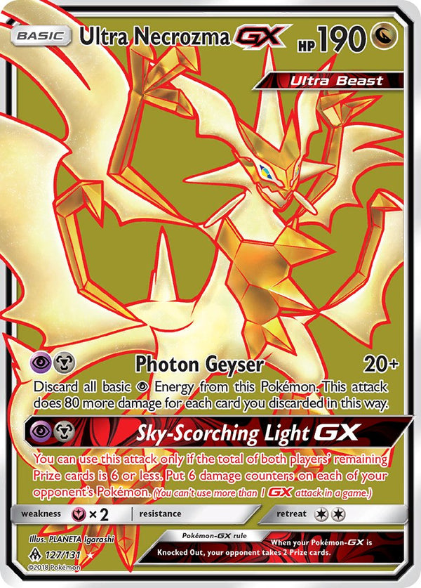 Ultra Necrozma GX (Full Art) - 127/131 (FLI) Ultra Rare - Near Mint Holofoil