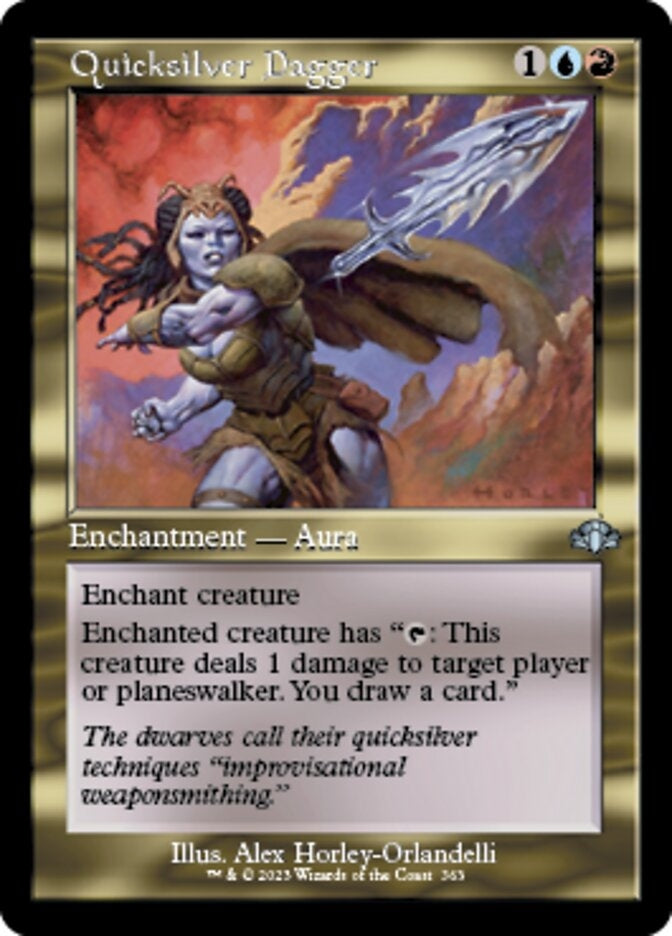 Quicksilver Dagger [#363 Old Frame Bonus Sheet] (DMR-U)