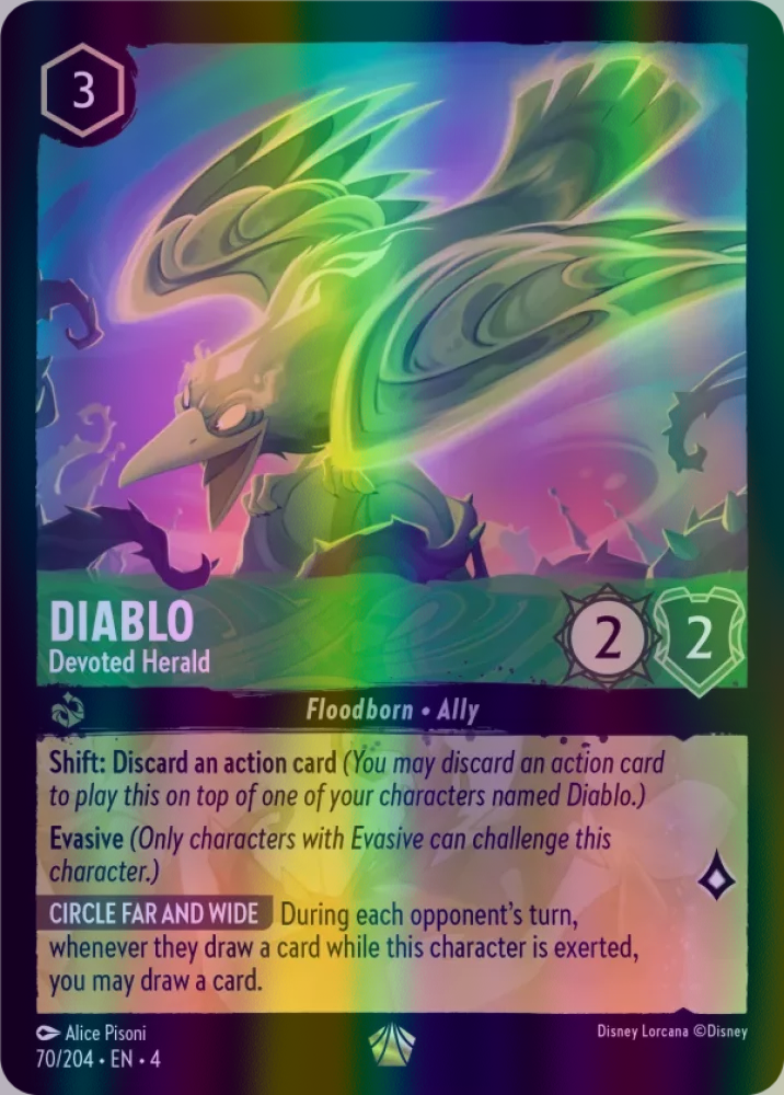 Diablo - Devoted Herald (Ursula's Return 070/204) Legendary - Near Mint Cold Foil