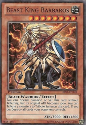 Beast King Barbaros (Starfoil) (BP01-EN148) Starfoil Rare - Near Mint 1st Edition