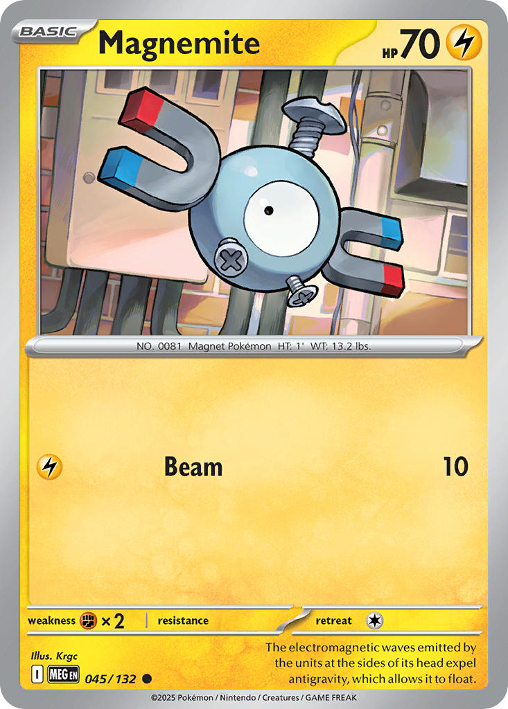 Magnemite - 045/132 (MEG) Common
