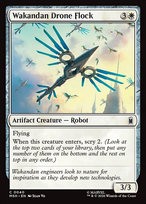 Wakandan Drone Flock [ #0040 ] (MSH-C)
