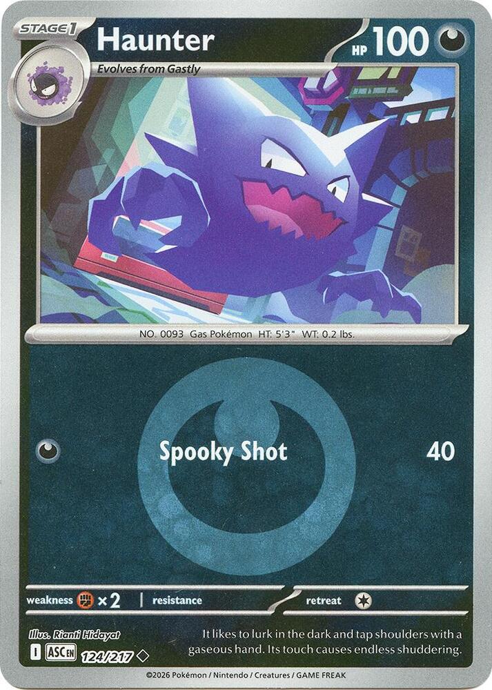 Haunter (Energy Symbol Pattern) - 124/217 (ASC) Uncommon