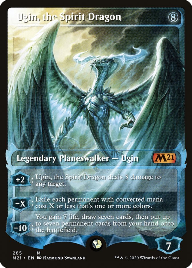 Ugin, the Spirit Dragon [#285 Showcase] (M21-M) Light Play