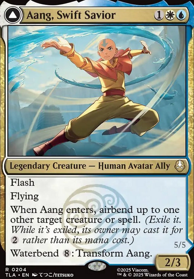 Aang, Swift Savior // Aang and La, Oceans's Fury [ #0204 ] (TLA-R)
