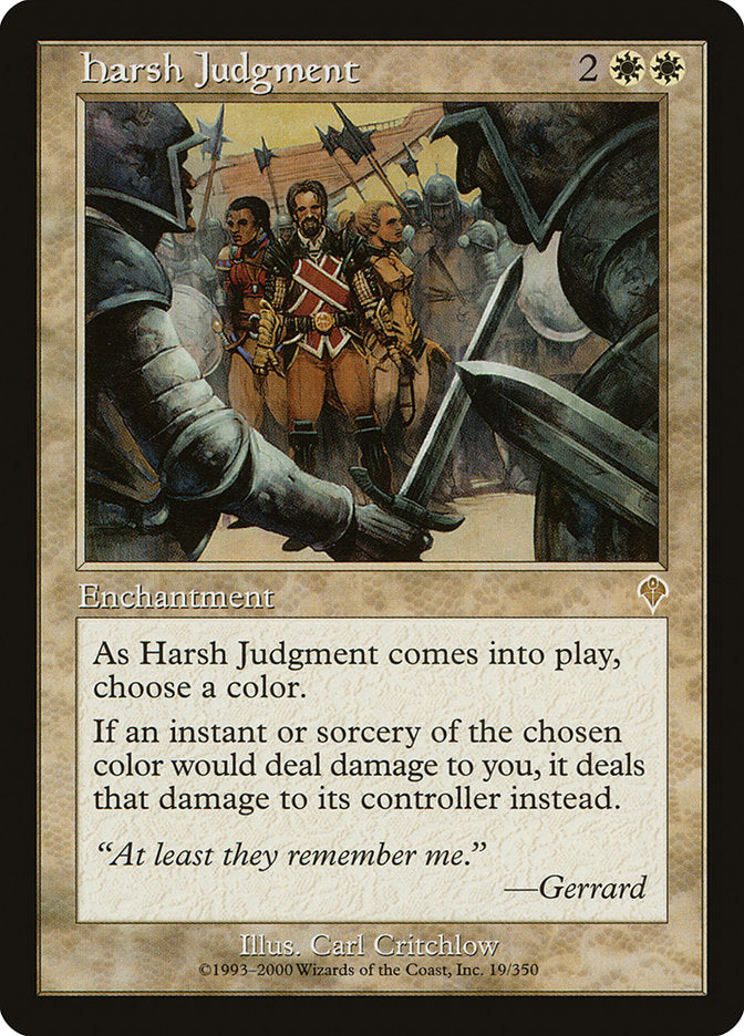 Harsh Judgment (INV-R) Light Play