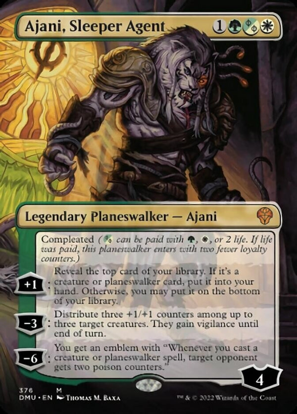 Ajani, Sleeper Agent [#376 Borderless Planeswalkers] (DMU-M)