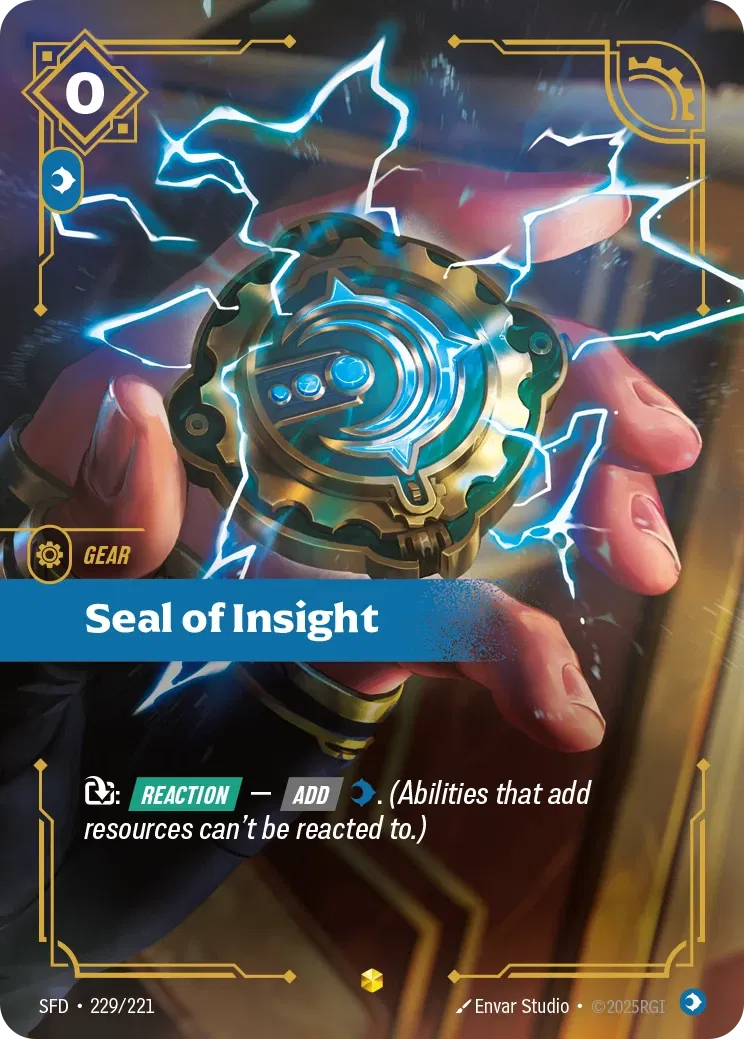 Seal of Insight (Overnumbered) - 229/221 (SFD) Showcase