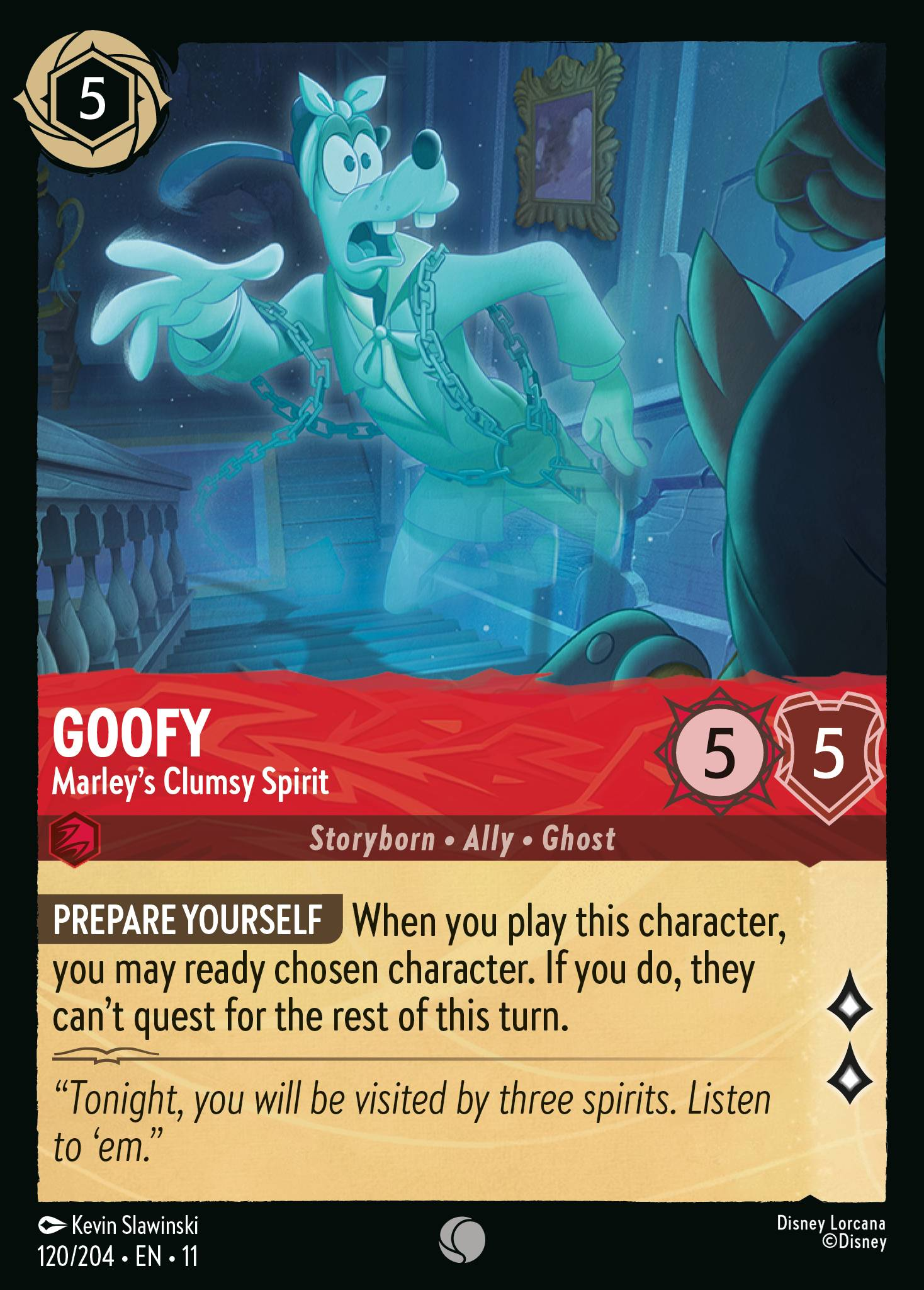 Goofy - Marley's Clumsy Spirit (120/204 - Winterspell)  Common