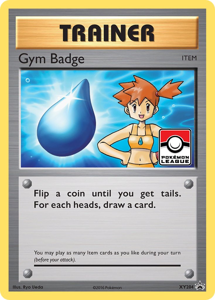 Gym Badge (Misty) - XY204 (XY:PR) Promo - Near Mint Holofoil