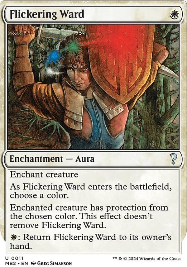 Flickering Ward [#0011 White-Border] (MB2-U)