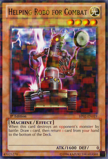 Helping Robo For Combat (Mosaic Rare) (BP02-EN019) Mosaic Rare - Near Mint 1st Edition