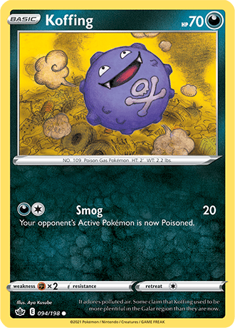 Koffing - 094/198 (SWSH06) Common - Near Mint