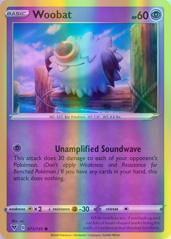 Woobat - 073/185 (SWSH04) Common - Near Mint Reverse Holofoil