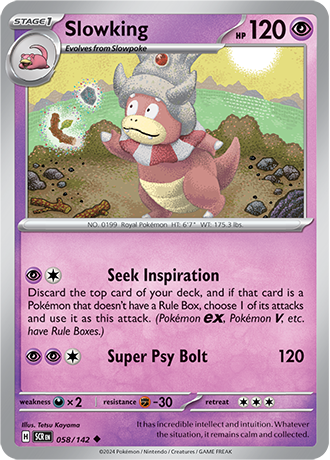 Slowking - 058/142 (SCR) Uncommon - Near Mint