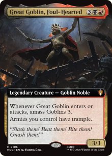 Great Goblin, Foul-Hearted [ #0105 Extended Art ] (HOC-M)