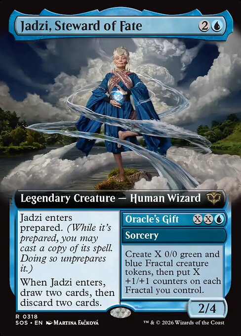 Jadzi, Steward of Fate // Oracle's Gift [ #0318 Extended Art ] (SOS-R)