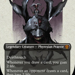 Sheoldred, the Apocalypse [#435 Alternate-Art Borderless] (DMU-M) Light Play