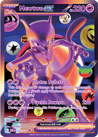 Mewtwo ex - 157/128 (30C) Futuristic Rare