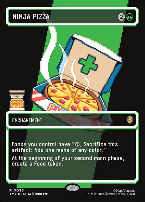 Ninja Pizza [ #0093 Borderless Surge Foil ] (TMC-R)